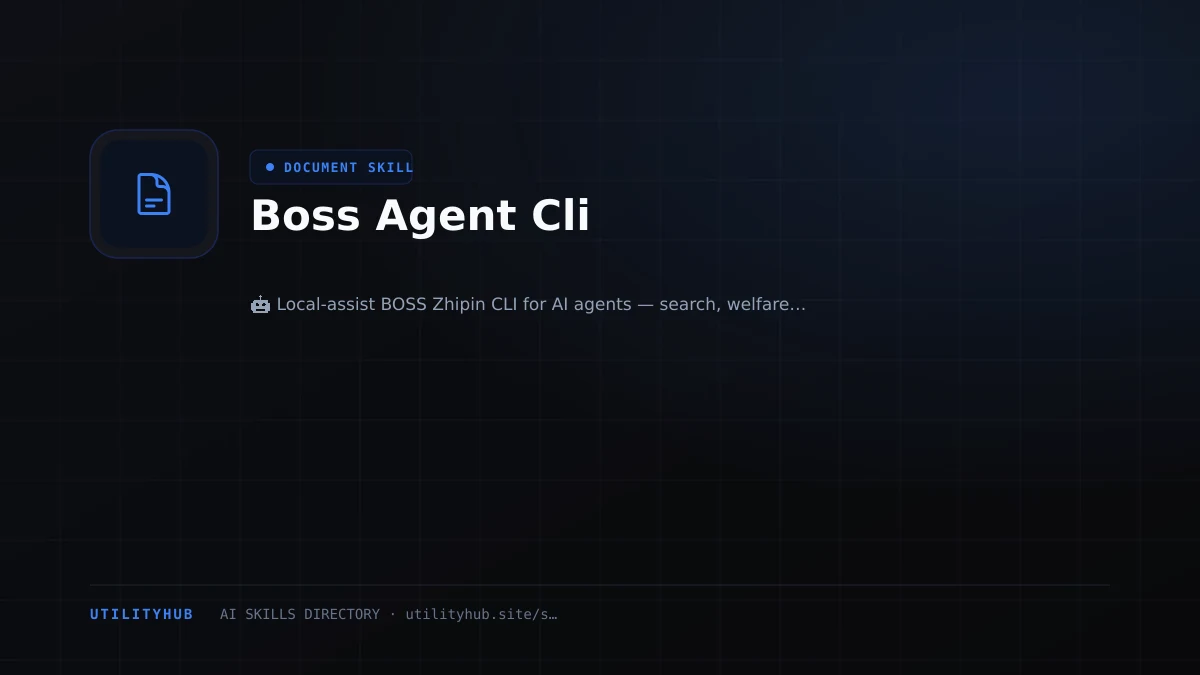 Visual setup and architecture guide for Boss Agent Cli