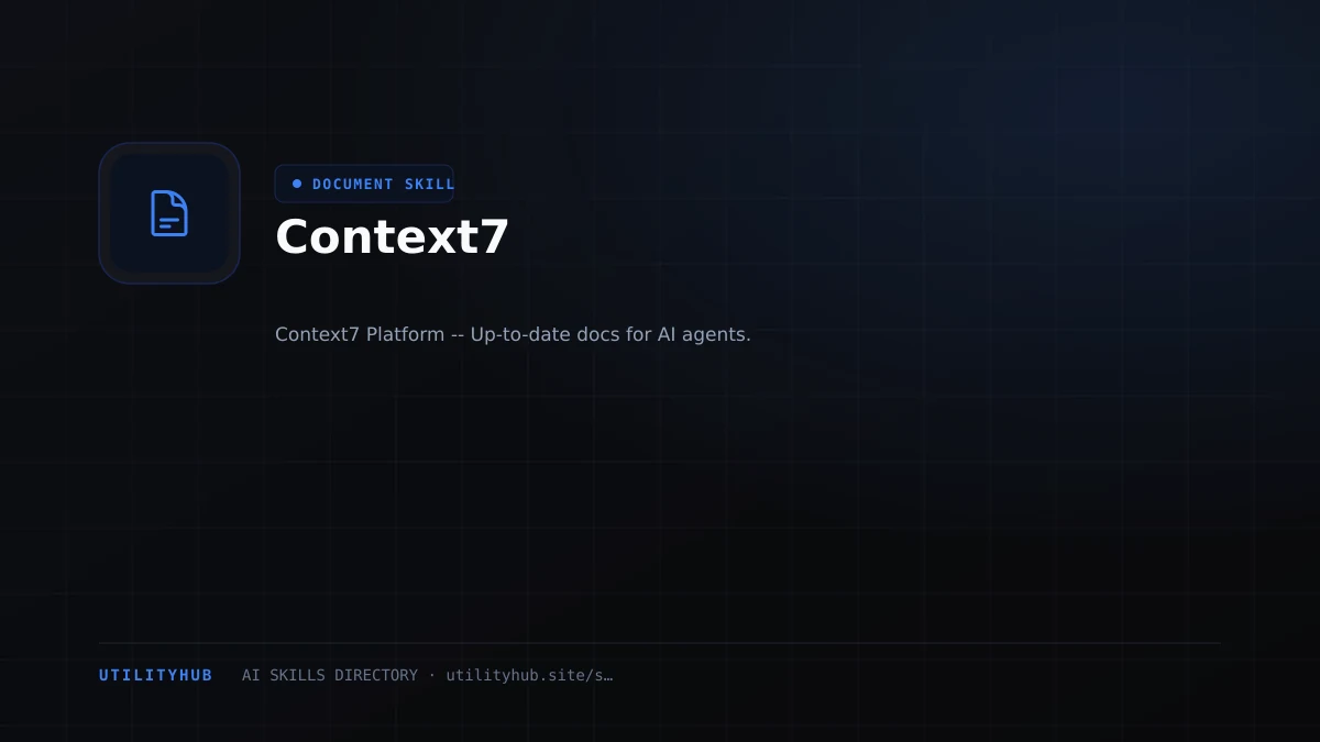 Visual setup and architecture guide for Context7