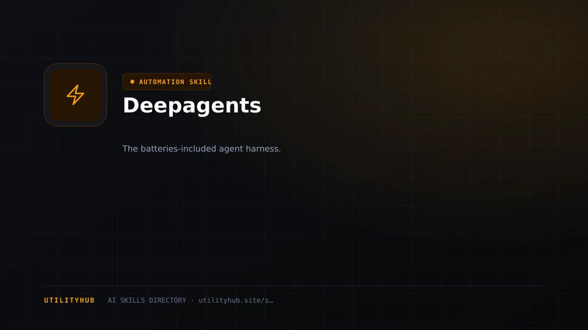 Visual setup and architecture guide for Deepagents