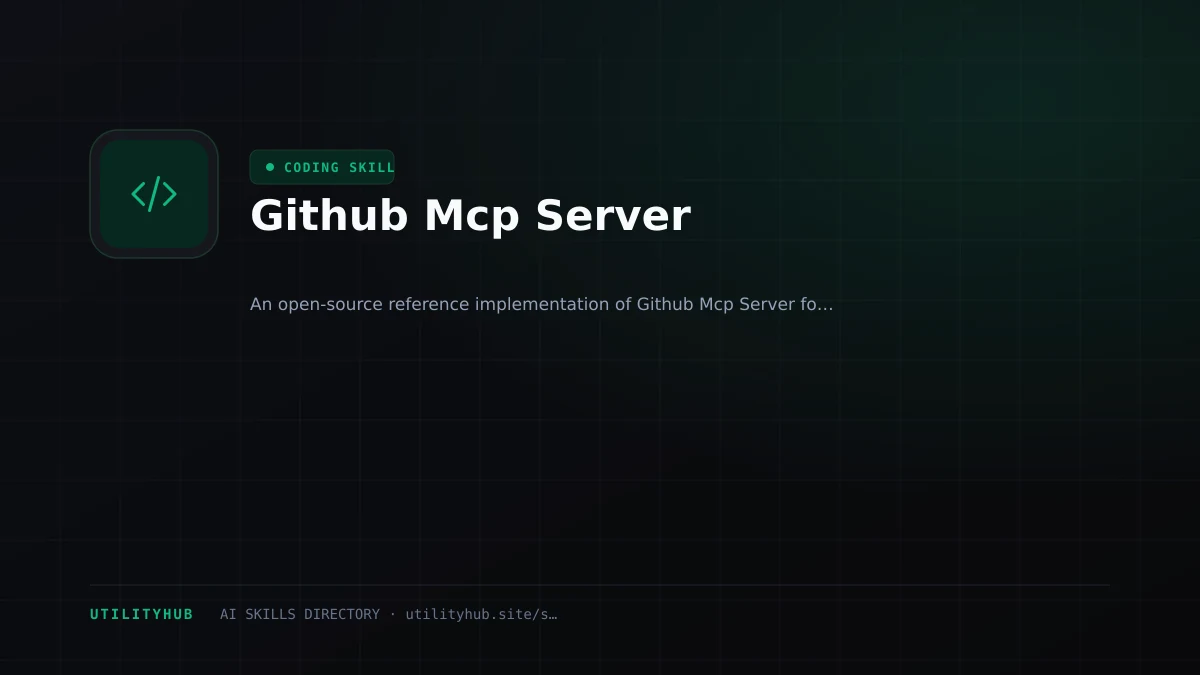 Visual setup and architecture guide for Github Mcp Server
