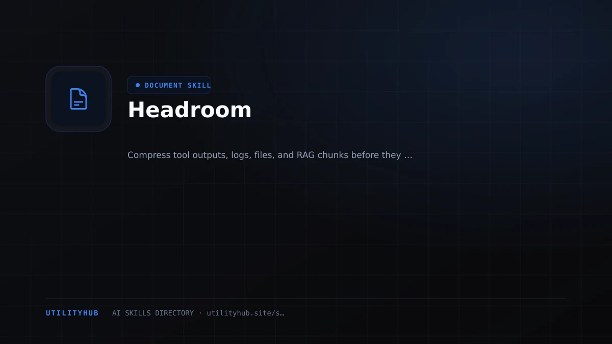 Visual setup and architecture guide for Headroom