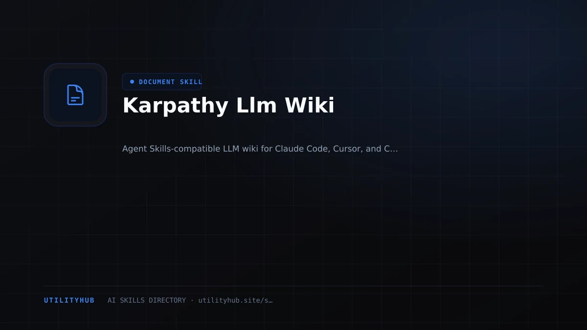 Visual setup and architecture guide for Karpathy Llm Wiki