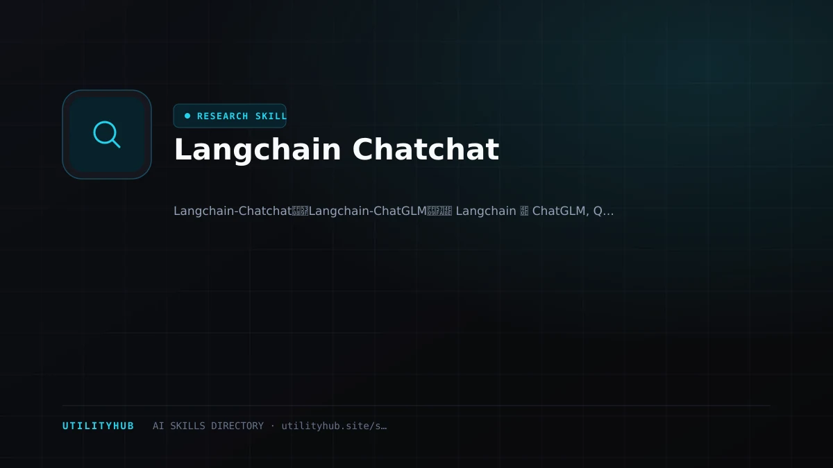Visual setup and architecture guide for Langchain Chatchat