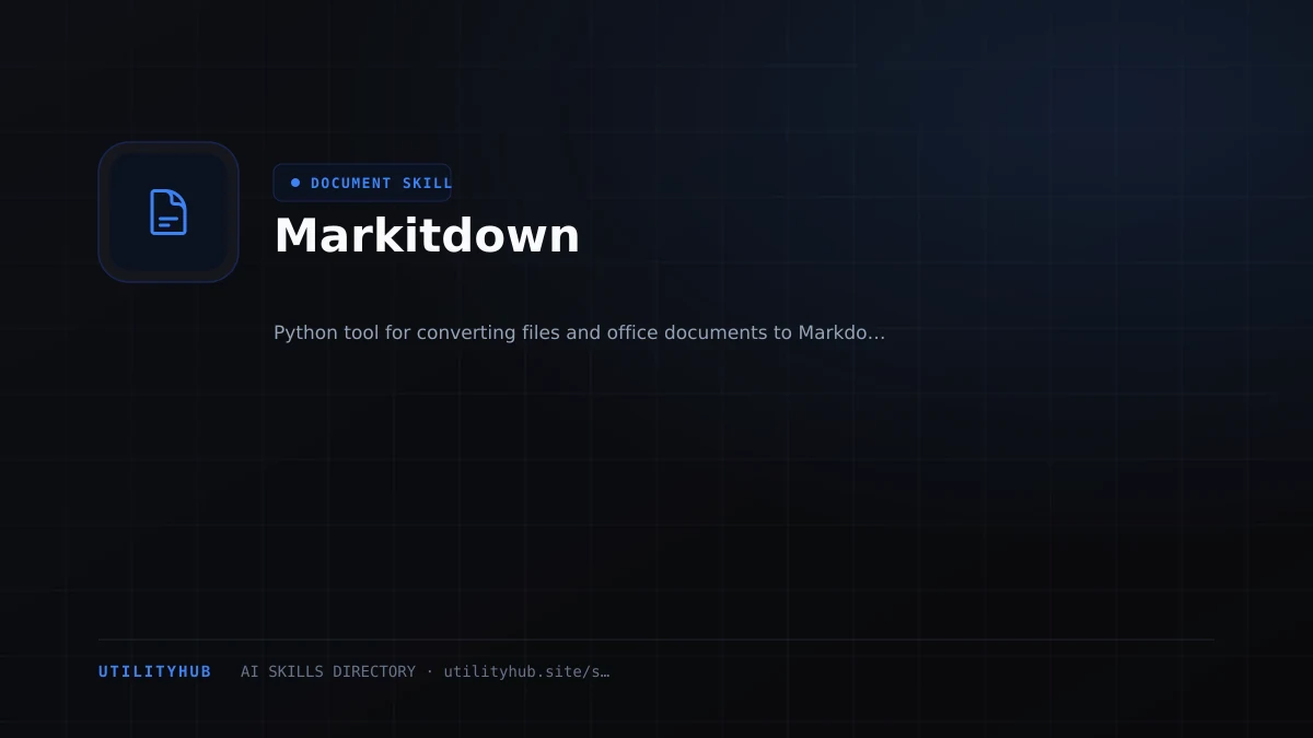 Visual setup and architecture guide for Markitdown