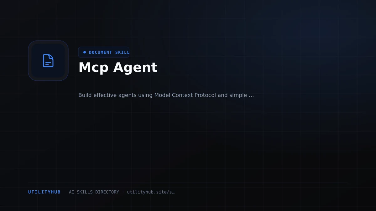 Visual setup and architecture guide for Mcp Agent