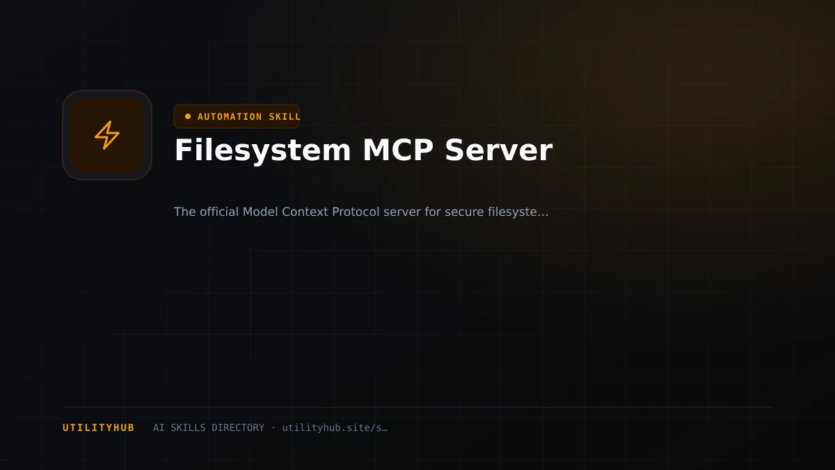 Visual setup and architecture guide for Filesystem MCP Server