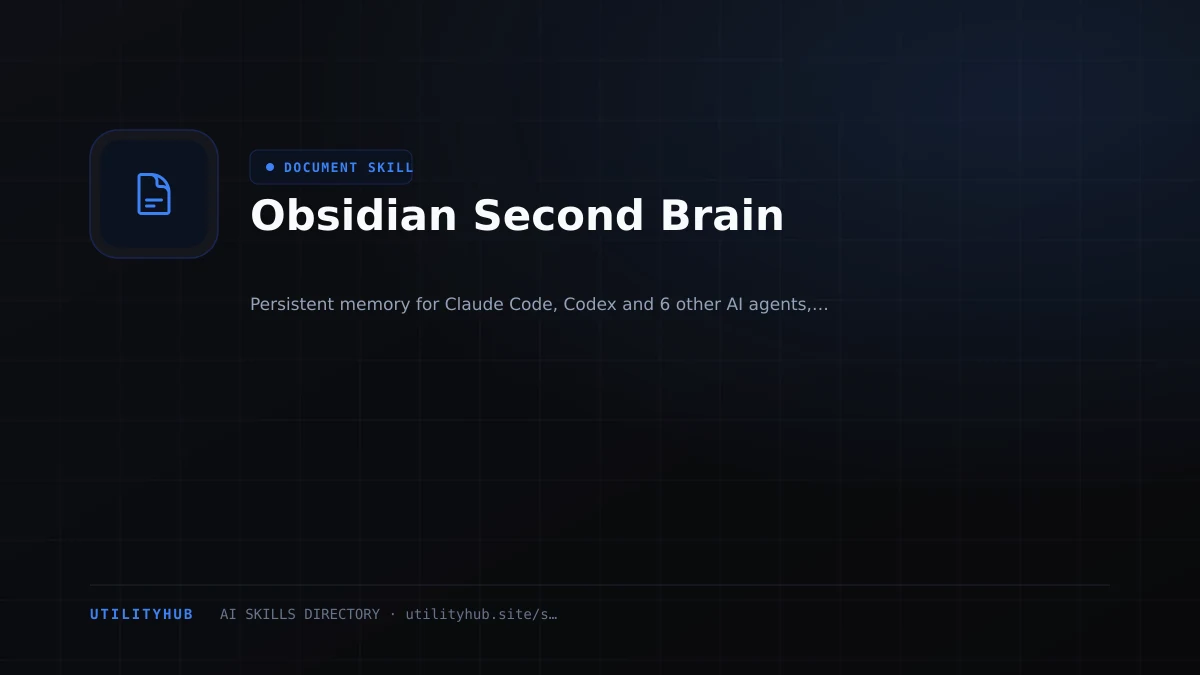 Visual setup and architecture guide for Obsidian Second Brain