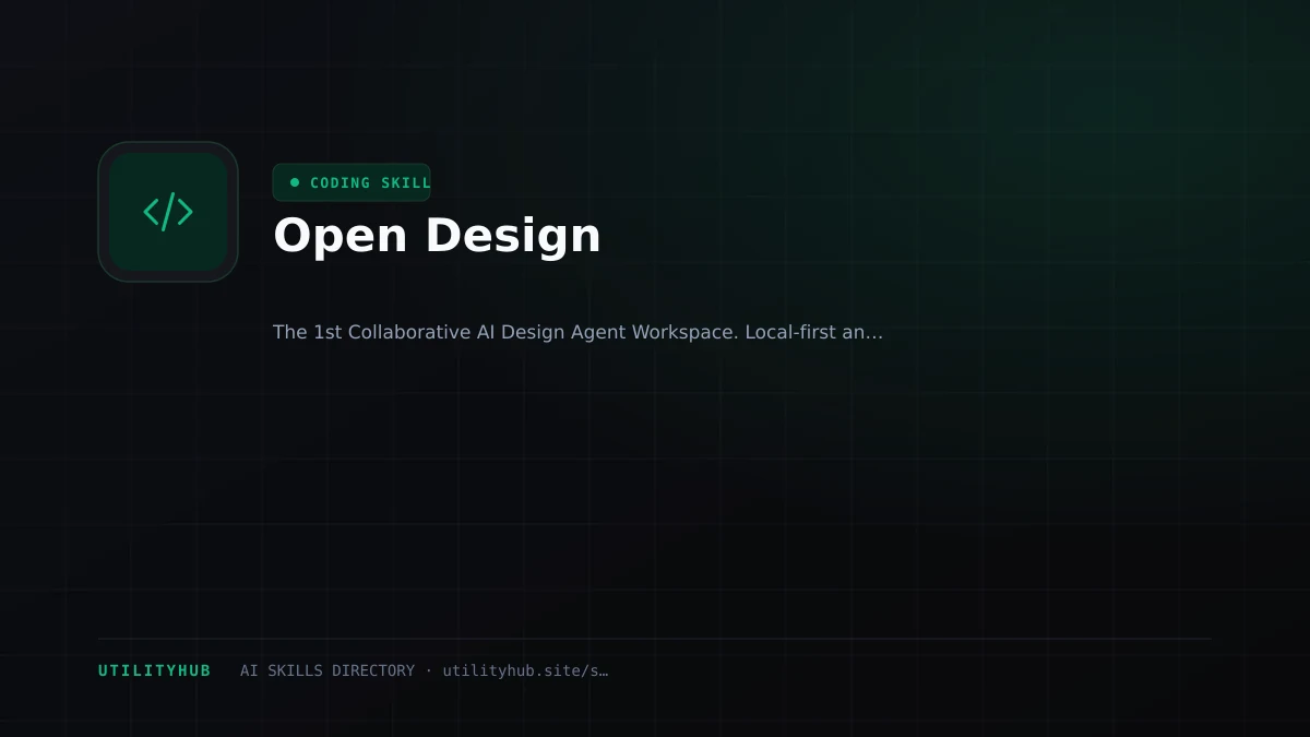 Visual setup and architecture guide for Open Design