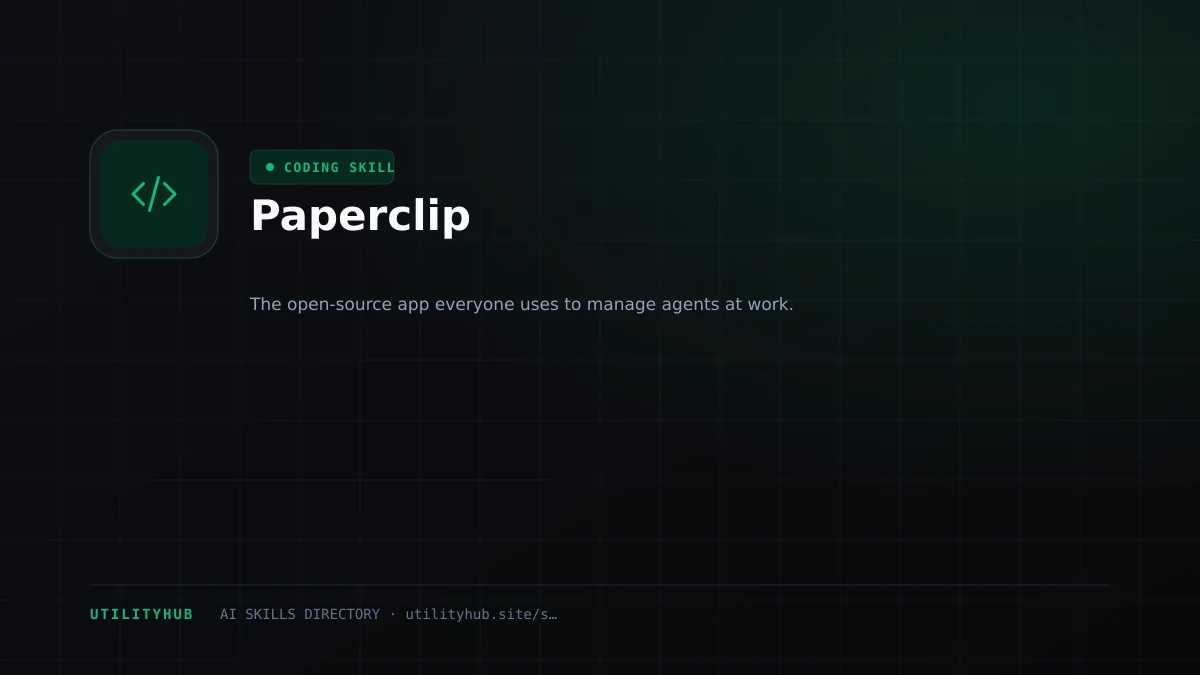 Visual setup and architecture guide for Paperclip