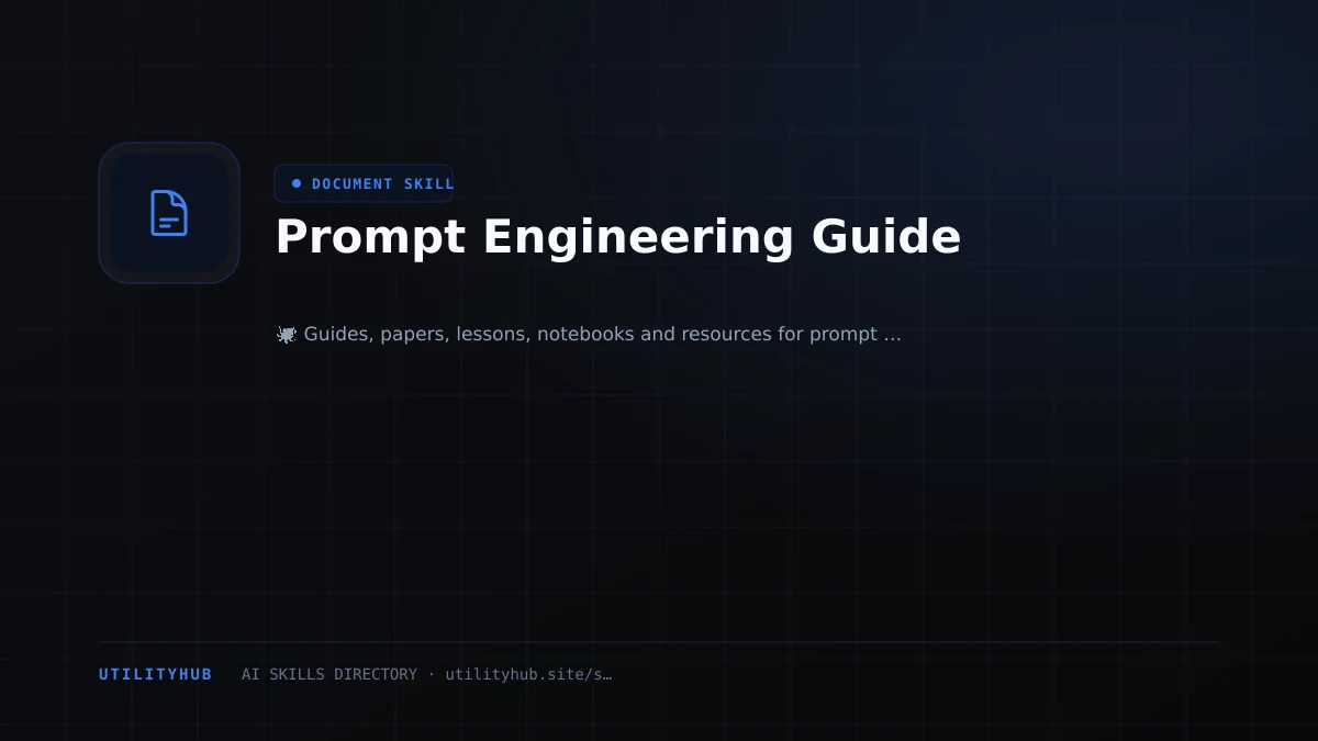 Visual setup and architecture guide for Prompt Engineering Guide