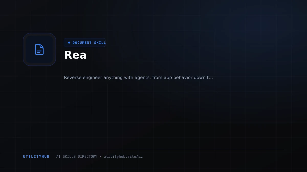 Visual setup and architecture guide for Rea