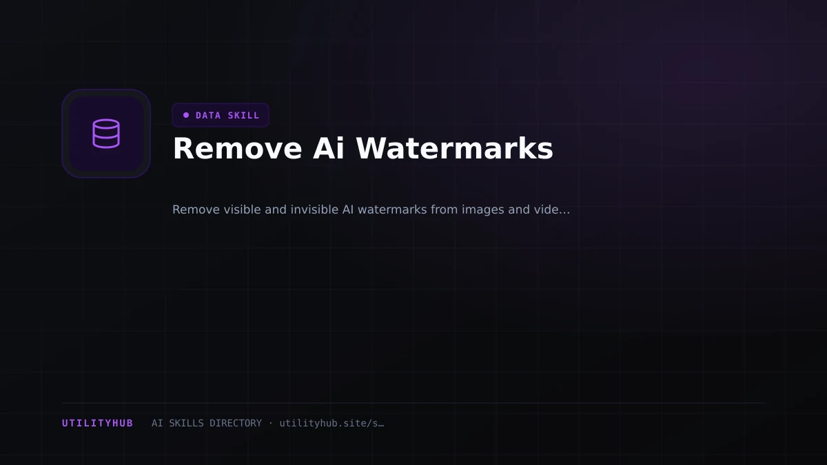 Visual setup and architecture guide for Remove Ai Watermarks