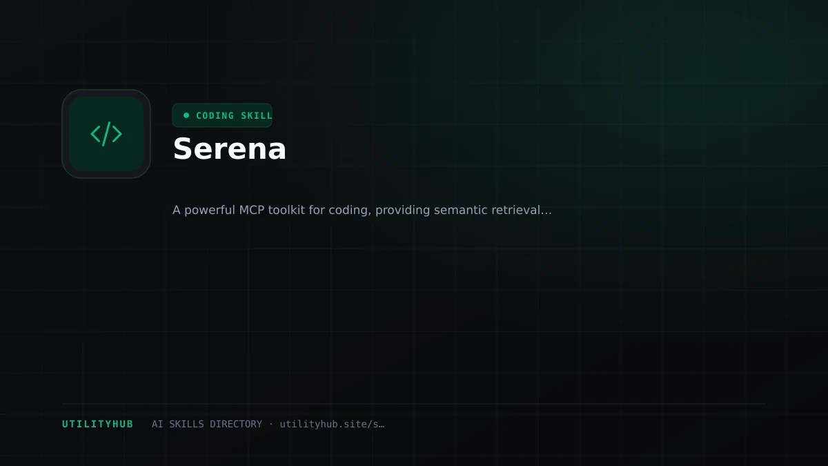 Visual setup and architecture guide for Serena