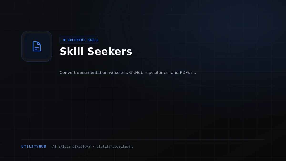 Visual setup and architecture guide for Skill Seekers