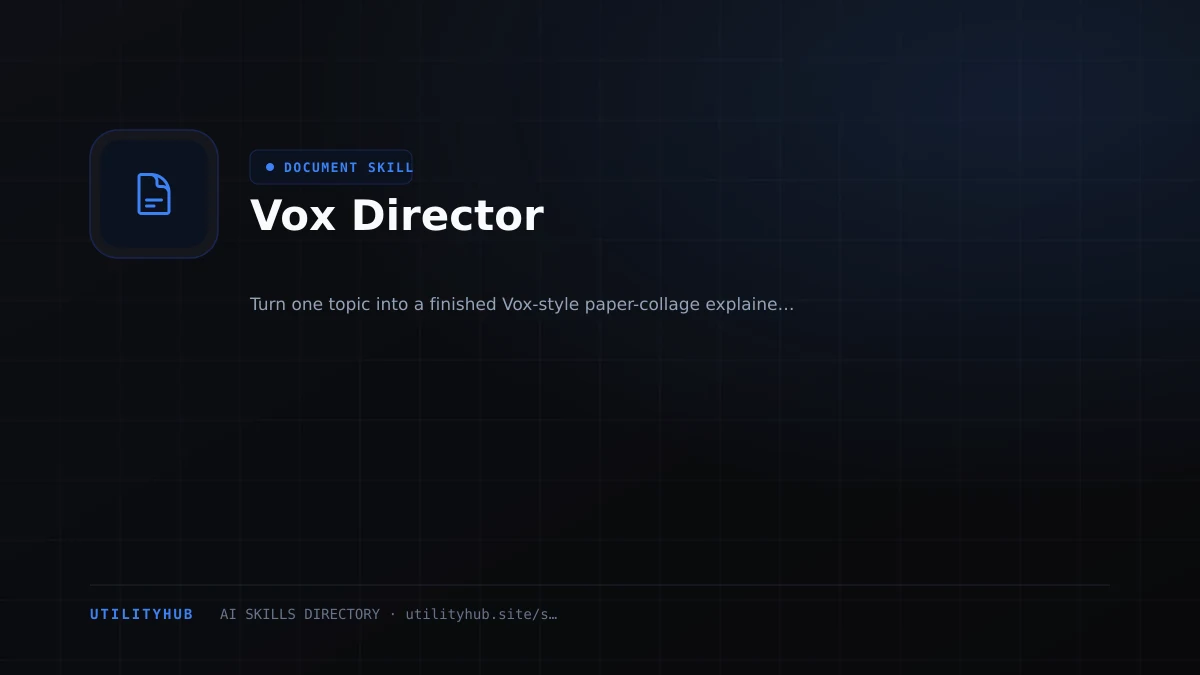 Visual setup and architecture guide for Vox Director